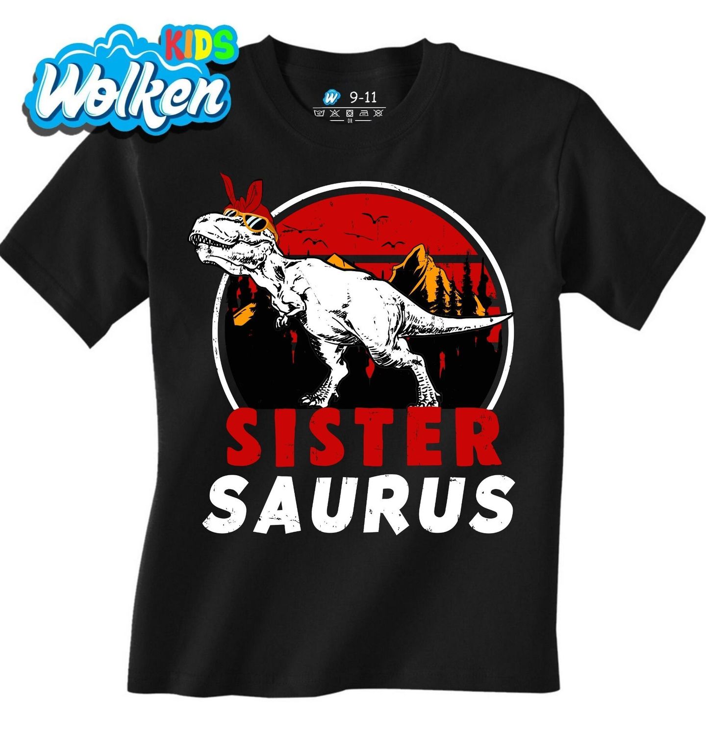 [cz] [produkt] [dětské tričko] [černá] [hlavní] Sestra Saurus SisterSaurus.jpg