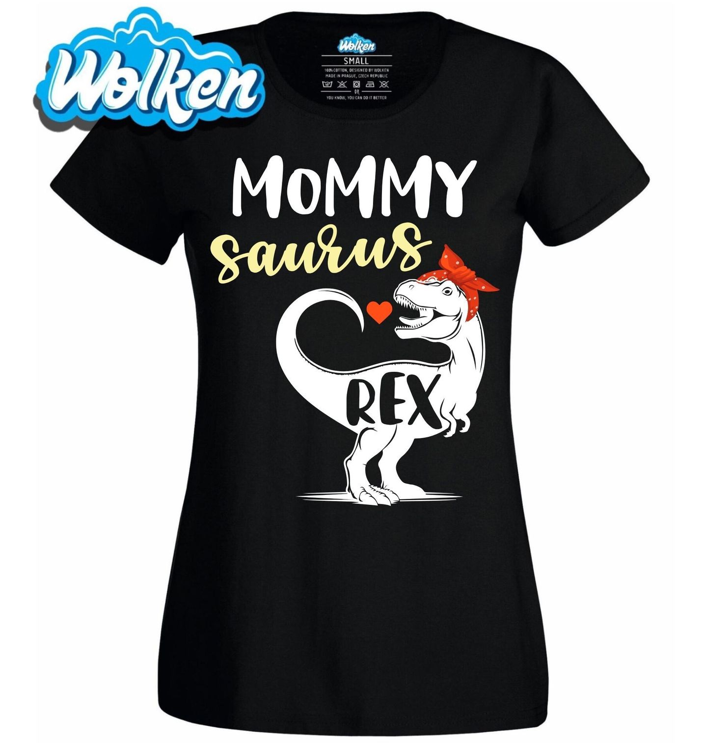 [cz] [produkt] [dámské tričko] [černá] [hlavní] Maminka Saurus Rex MommySaurus Rex.jpg