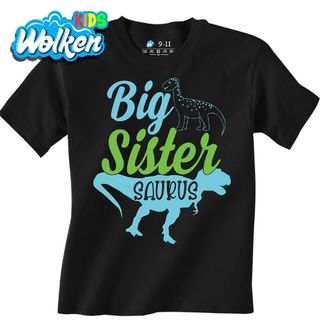 [cz] [produkt] [dětské tričko] [černá] [hlavní] Starší Sestra Saurus Big Sister Saurus.jpg