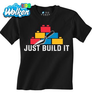 [cz] [produkt] [dětské tričko] [černá] [hlavní] Jen to Postav Just Build it.jpg