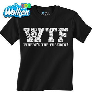 [cz] [produkt] [dětské tričko] [černá] [hlavní] WTF, Kde Jsou Pojistky WTF, Where's The Fusebox.jpg