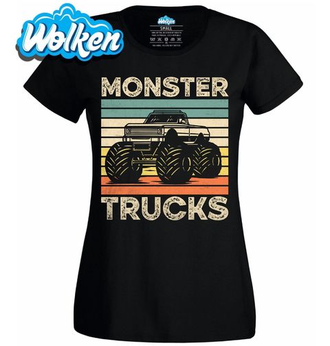 Obrázek produktu Dámské tričko Retro Monster Nákladní Automobily Monster Trucks