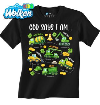 [cz] [produkt] [dětské tričko] [černá] [hlavní] Svatý Patrik a Poselství Víry.jpg