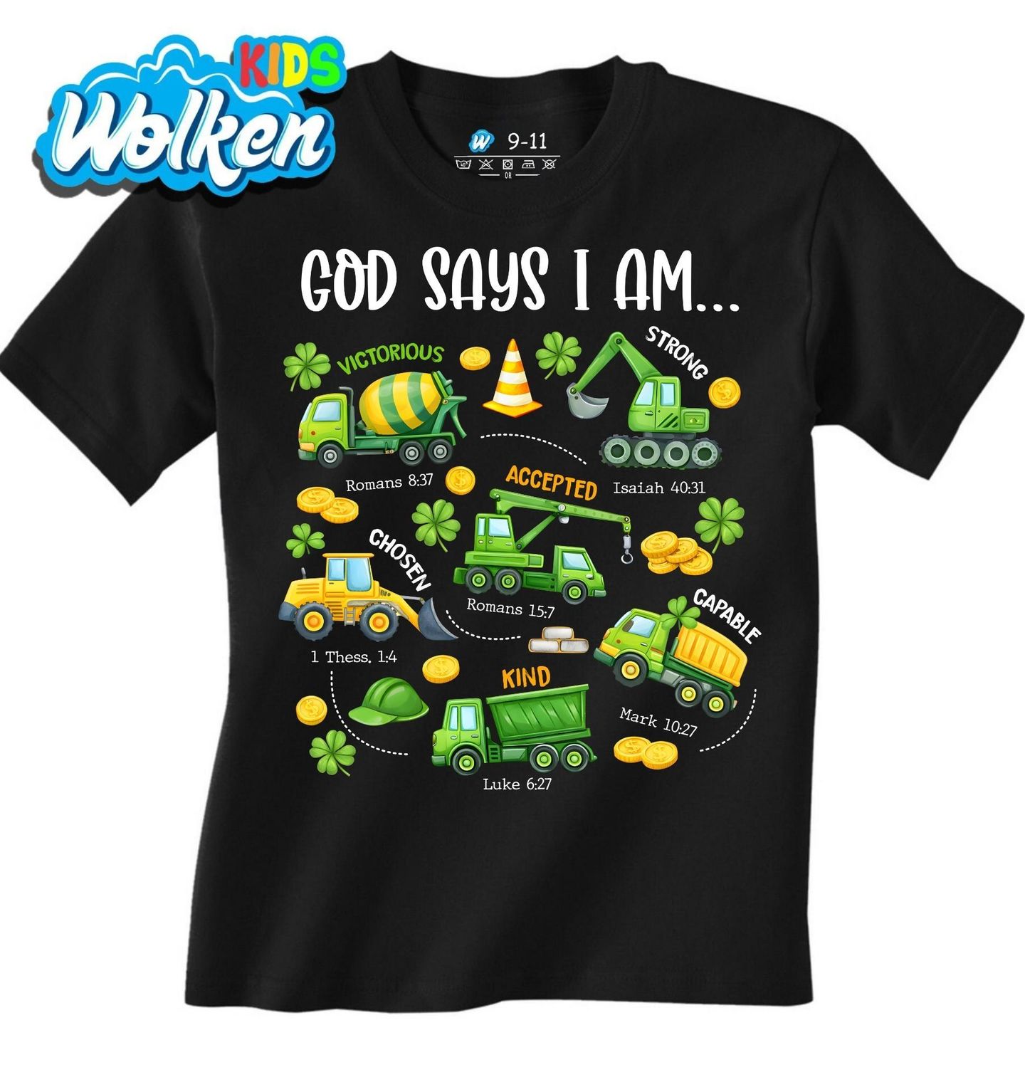 [cz] [produkt] [dětské tričko] [černá] [hlavní] Svatý Patrik a Poselství Víry.jpg
