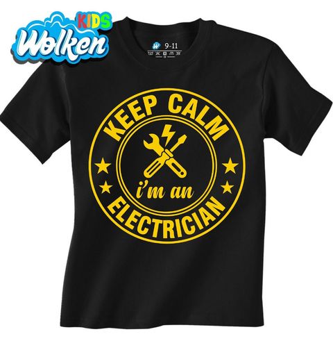 Obrázek produktu Dětské tričko Klid, Jsem Elektrikář Keep Calm, I'm an Electrician