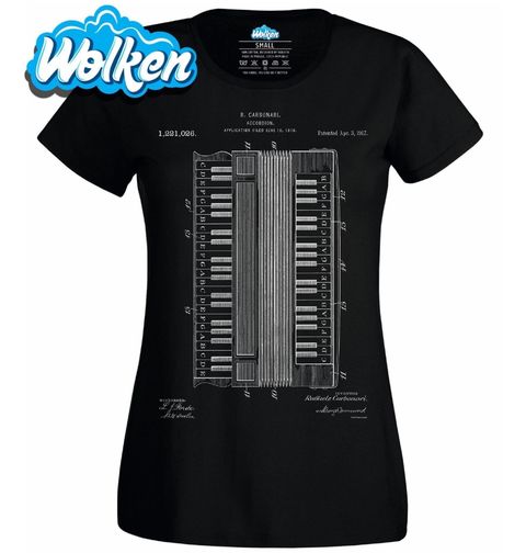 Obrázek produktu Dámské tričko Akordeon Patent R. Carbonari