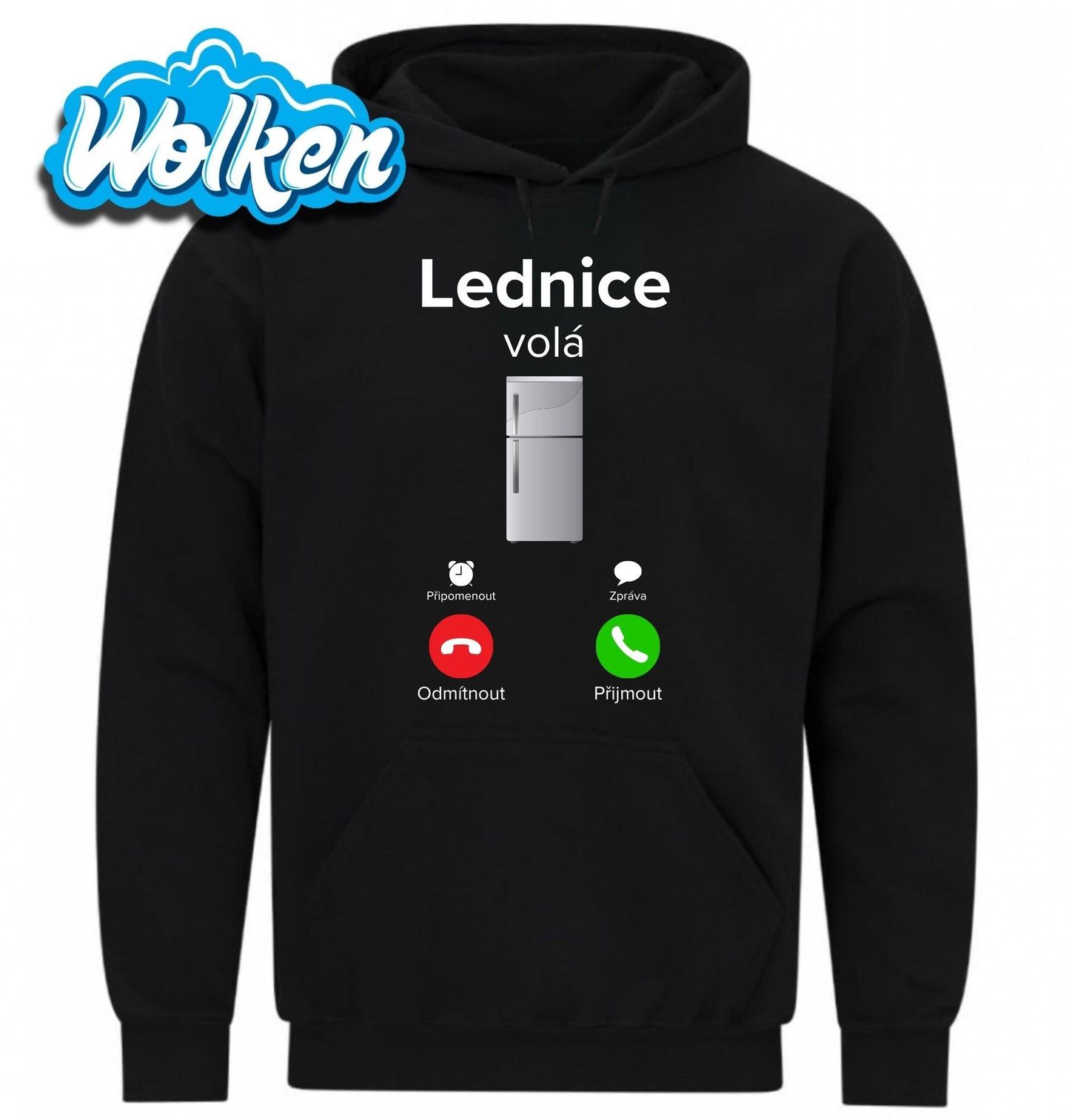 [cz] [produkt] [mikina] [černá] [hlavní] Lednice volá Phone Call.jpg