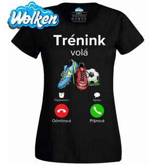 [cz] [produkt] [dámské tričko] [černá] [hlavní] Fotbalový Trénink volá Phone Call.jpg