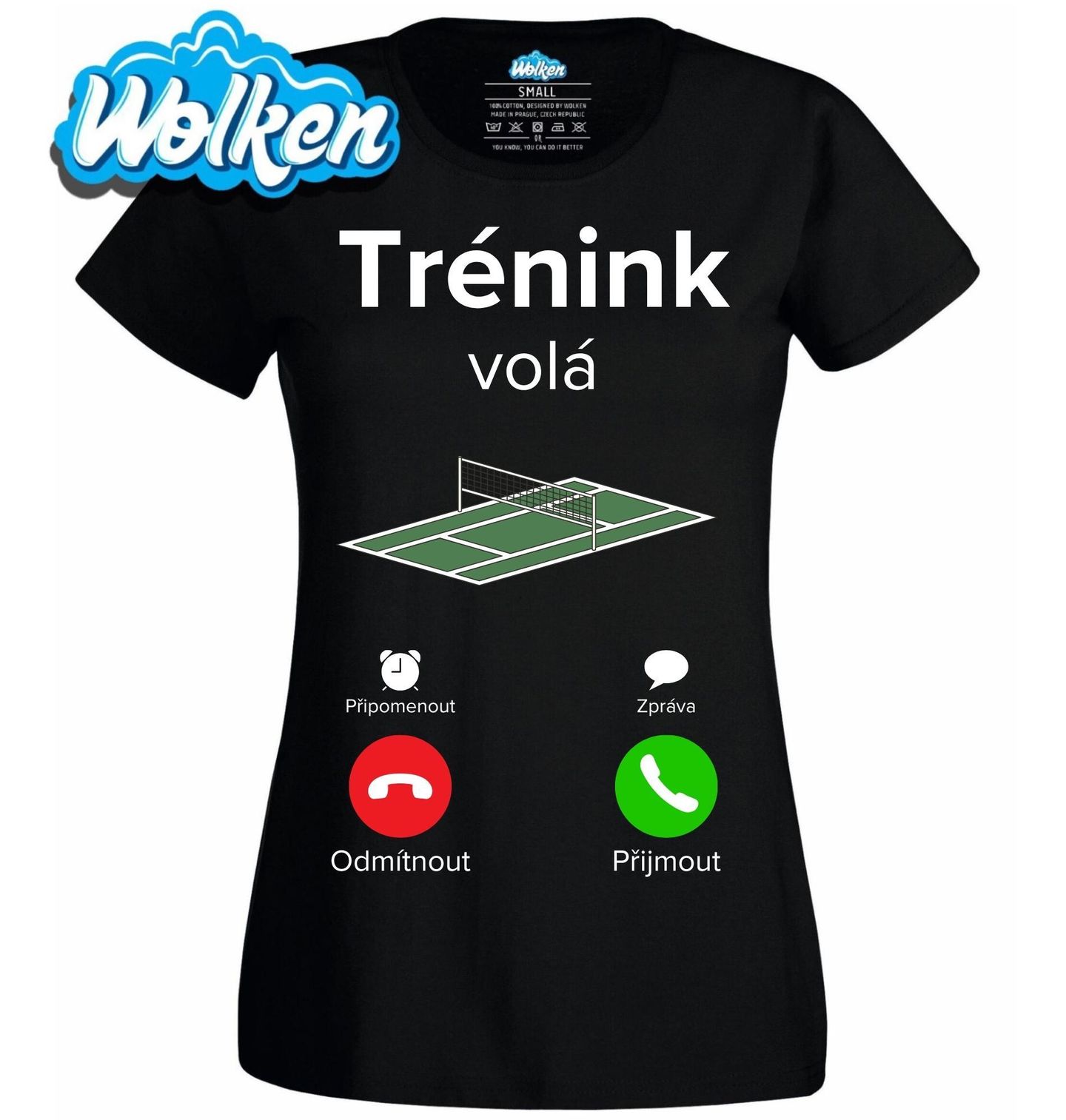 [cz] [produkt] [dámské tričko] [černá] [hlavní] Tenisový Trénink volá Phone Call.jpg
