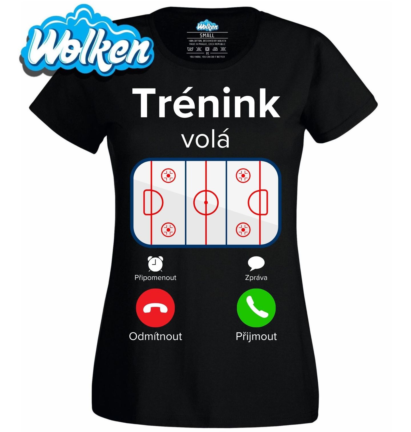 [cz] [produkt] [dámské tričko] [černá] [hlavní] Hokejový Trénink volá Phone Call.jpg