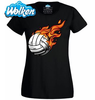 [cz] [produkt] [dámské tričko] [černá] [hlavní] Hořící Vášeň Pro Volejbal.jpg