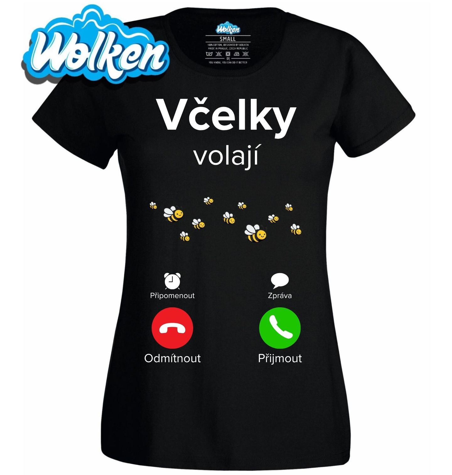[cz] [produkt] [dámské tričko] [černá] [hlavní] Včelky volají Phone Call.jpg