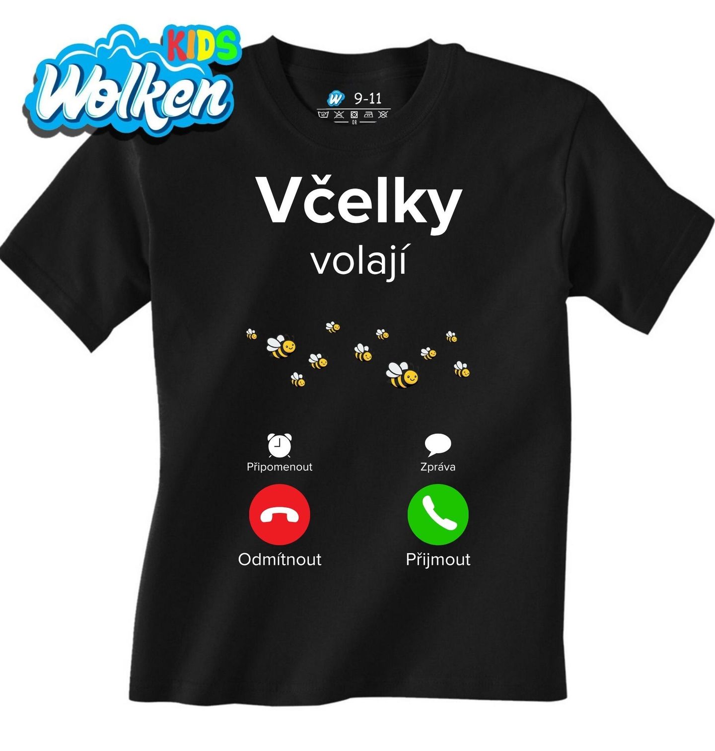 [cz] [produkt] [dětské tričko] [černá] [hlavní] Včelky volají Phone Call.jpg