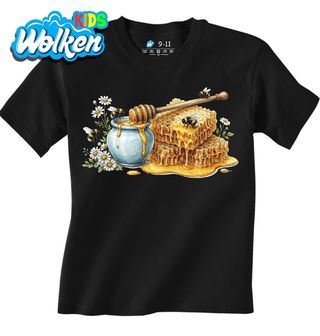 [cz] [produkt] [dětské tričko] [černá] [hlavní] Sladký Poklad Včel.jpg