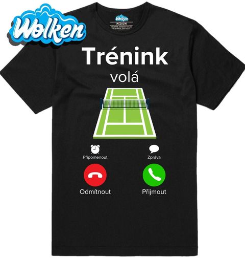 Obrázek produktu Pánské tričko Trénink na Tenisovém Kurtu volá Phone Call