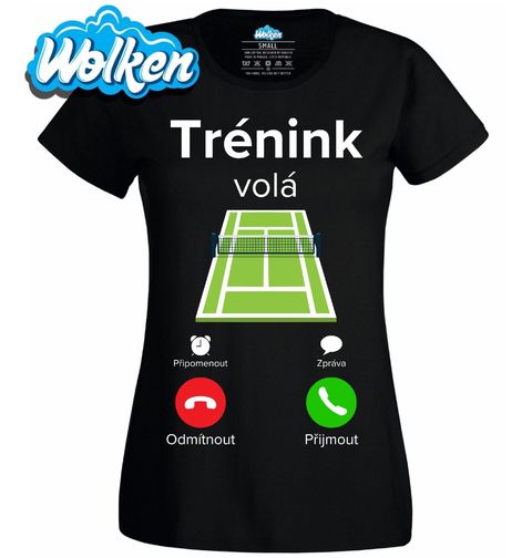 Obrázek produktu Dámské tričko Trénink na Tenisovém Kurtu volá Phone Call