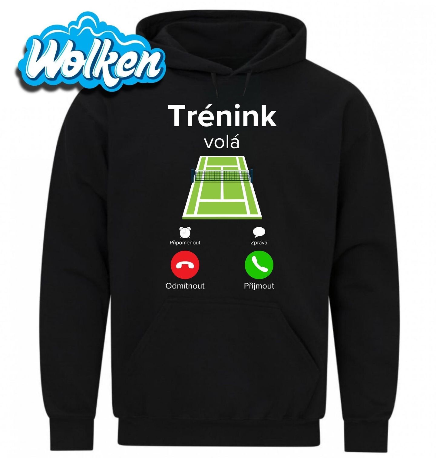 [cz] [produkt] [mikina] [černá] [hlavní] Trénink na Tenisovém Kurtu volá Phone Call.jpg