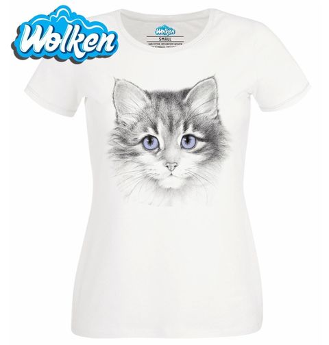 Obrázek produktu Dámské tričko Fialovooká kočka