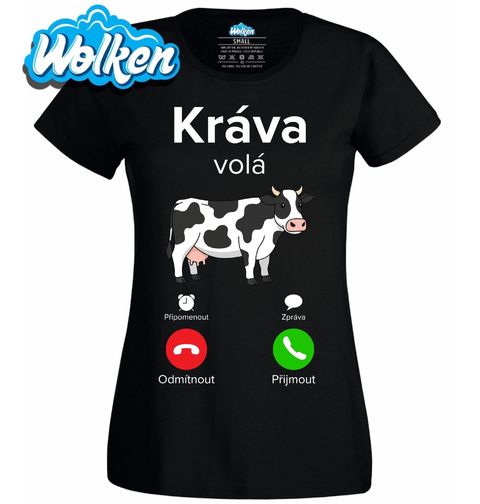 Obrázek produktu Dámské tričko Kráva volá Phone Call