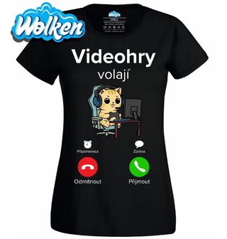 [cz] [produkt] [dámské tričko] [černá] [hlavní] Videohry volají Phone Call.jpg