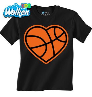 [cz] [produkt] [dětské tričko] [černá] [hlavní] Mé Srdce Bije pro Basketbal.jpg