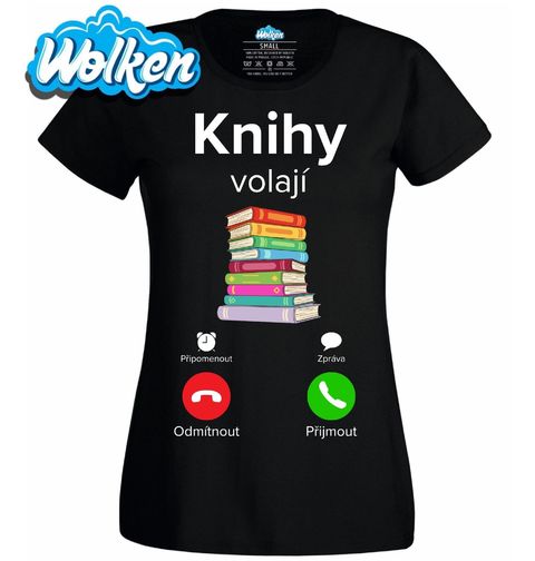 Obrázek produktu Dámské tričko Knihy volají Phone Call