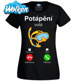 [cz] [produkt] [dámské tričko] [černá] [hlavní] Potápění volá Phone Call.jpg