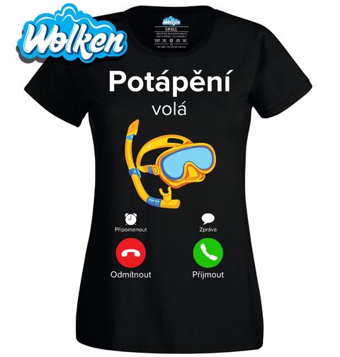 Obrázek produktu Dámské tričko Potápění volá Phone Call