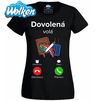 [cz] [produkt] [dámské tričko] [černá] [hlavní] Dovolená volá Phone Call.jpg