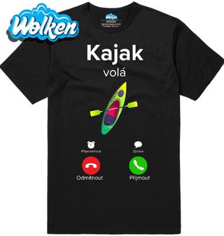 [cz] [produkt] [pánské tričko] [černá] [hlavní] Kajak volá Phone Call.jpg