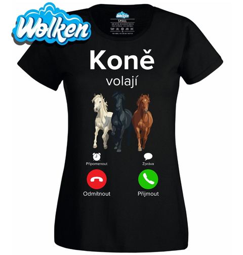 Obrázek produktu Dámské tričko Koně volají Phone Call