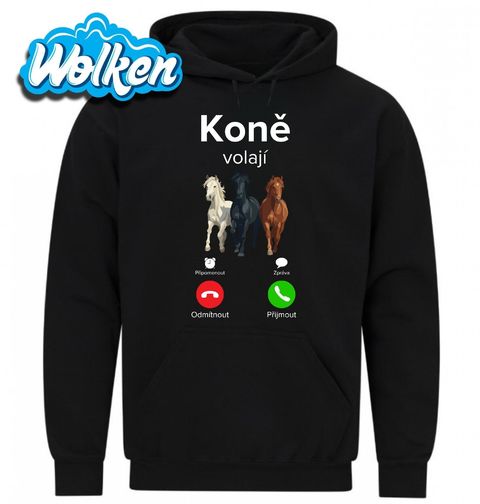 Obrázek produktu Pánská mikina Koně volají Phone Call
