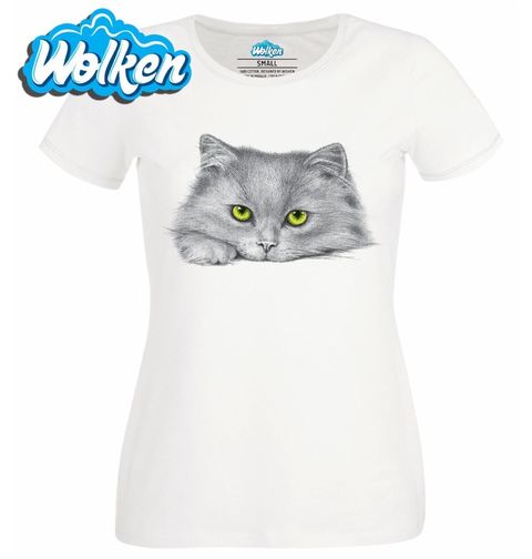 Obrázek produktu Dámské tričko Zelenooká kočka