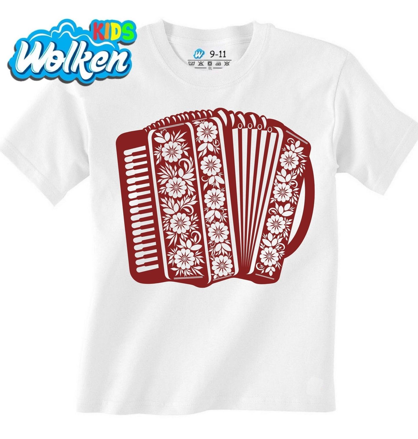 [cz] [produkt] [dětské tričko] [bílá] [hlavní] Lidový Akordeon Folk.jpg
