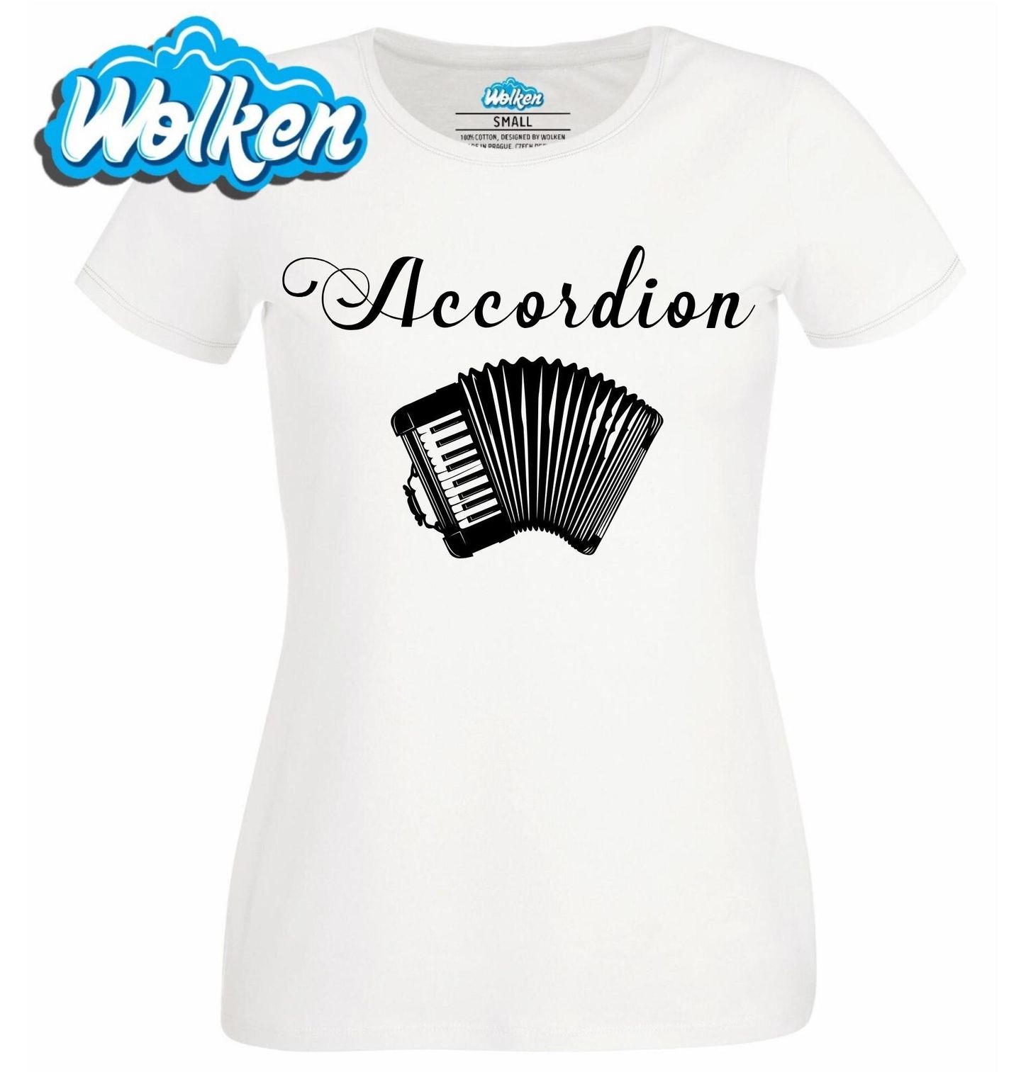 [cz] [produkt] [dámské tričko] [bílá] [hlavní] Akordeon Accordion.jpg