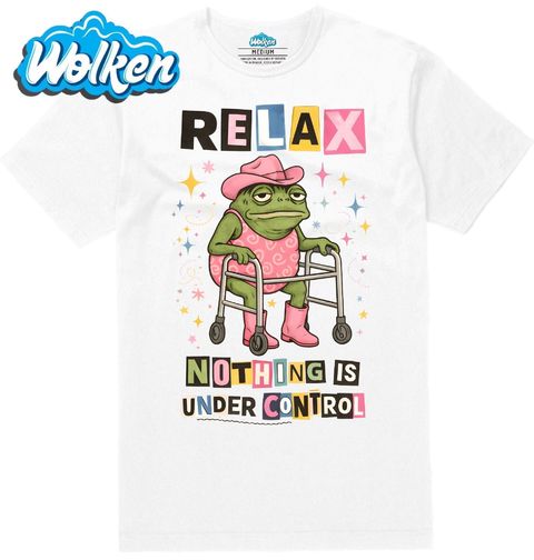 Obrázek produktu Pánské tričko Žába Relax, Nic Není pod Kontrolou