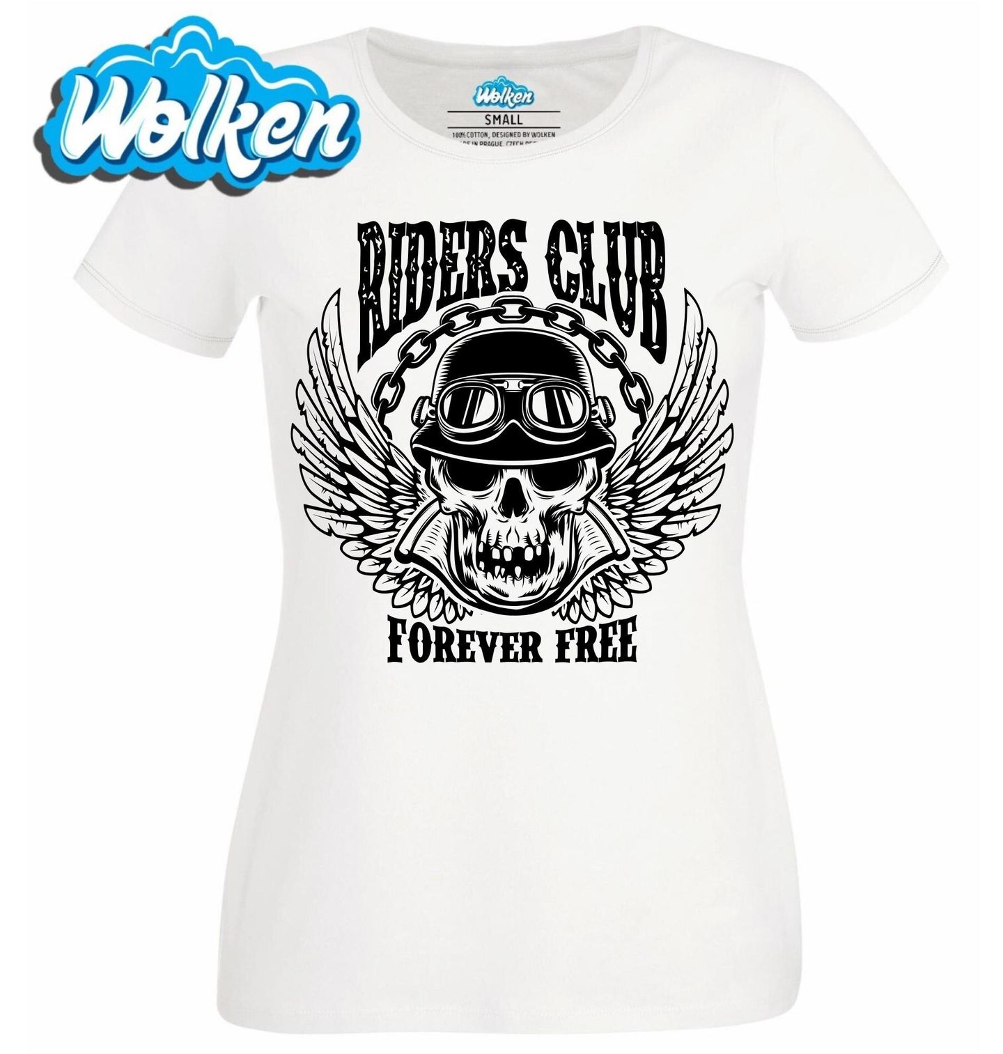[cz] [produkt] [dámské tričko] [bílá] [hlavní] Klub jezdců, navždy svobodní Riders Club Forever Free.jpg