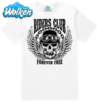 [cz] [produkt] [pánské tričko] [bílá] [hlavní] Klub jezdců, navždy svobodní Riders Club Forever Free.jpg