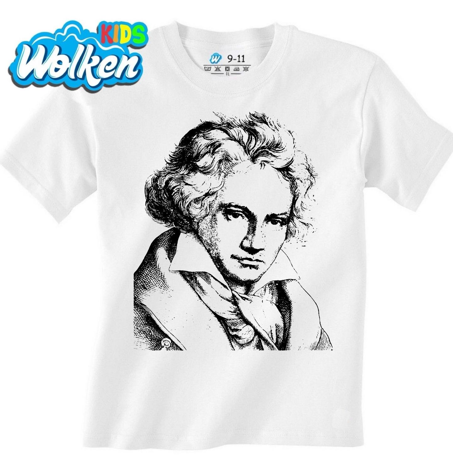 [cz] [produkt] [dětské tričko] [bílá] [hlavní] Portrét Ludwiga Van Beethovena.jpg