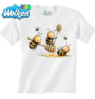 [cz] [produkt] [dětské tričko] [bílá] [hlavní] Medová Parta Včel.jpg