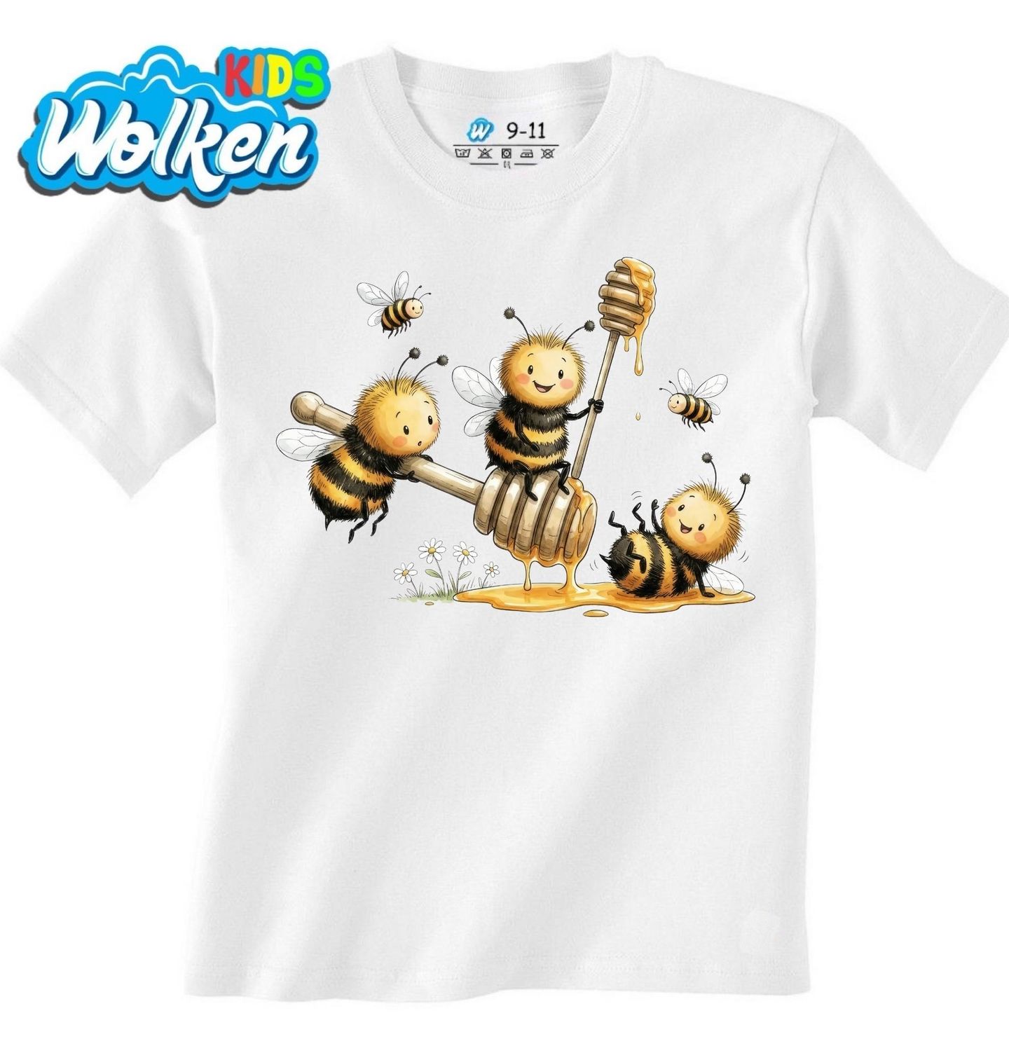 [cz] [produkt] [dětské tričko] [bílá] [hlavní] Medová Parta Včel.jpg
