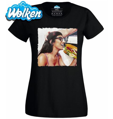 Obrázek produktu Dámské tričko Mia Khalifa a bageta
