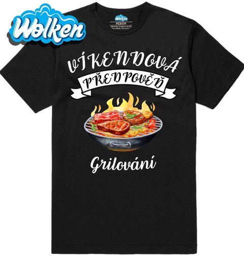 Obrázek produktu Pánské tričko Víkendová předpověď: Grilování