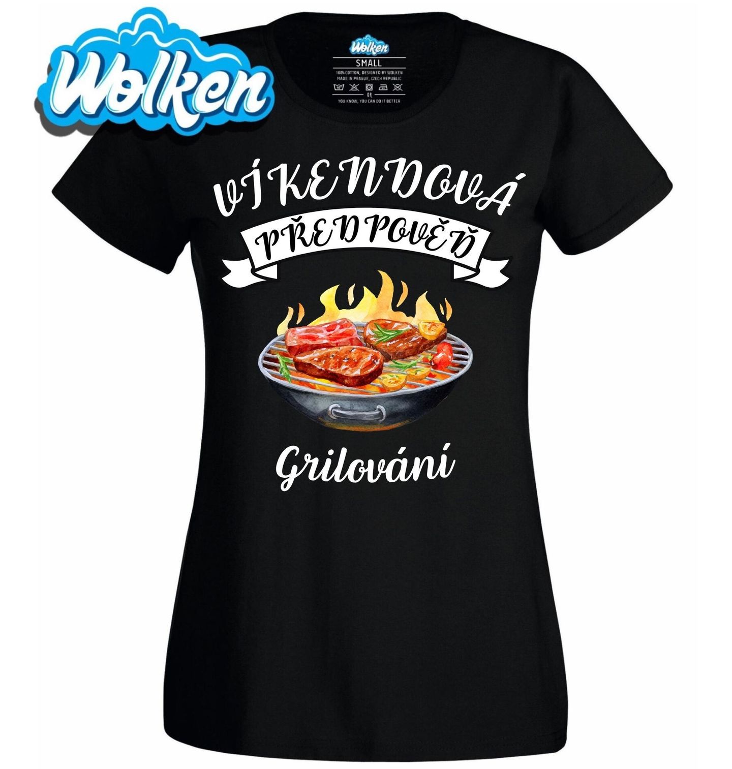 [cz] [produkt] [dámské tričko] [černá] [hlavní] Víkendová předpověď_ Grilování.jpg