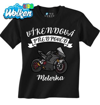 [cz] [produkt] [dětské tričko] [černá] [hlavní] Víkendová předpověď_ Motorka.jpg