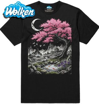 [cz] [produkt] [pánské tričko] [černá] [hlavní] Sakura nad Horskou Krajinou.jpg