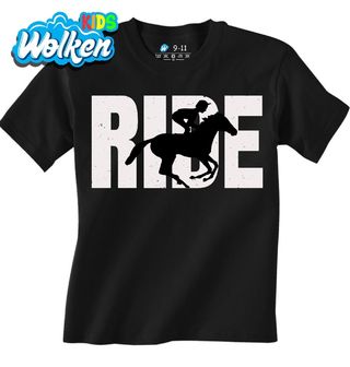 [cz] [produkt] [dětské tričko] [černá] [hlavní] Ride Jízda na Koni.jpg