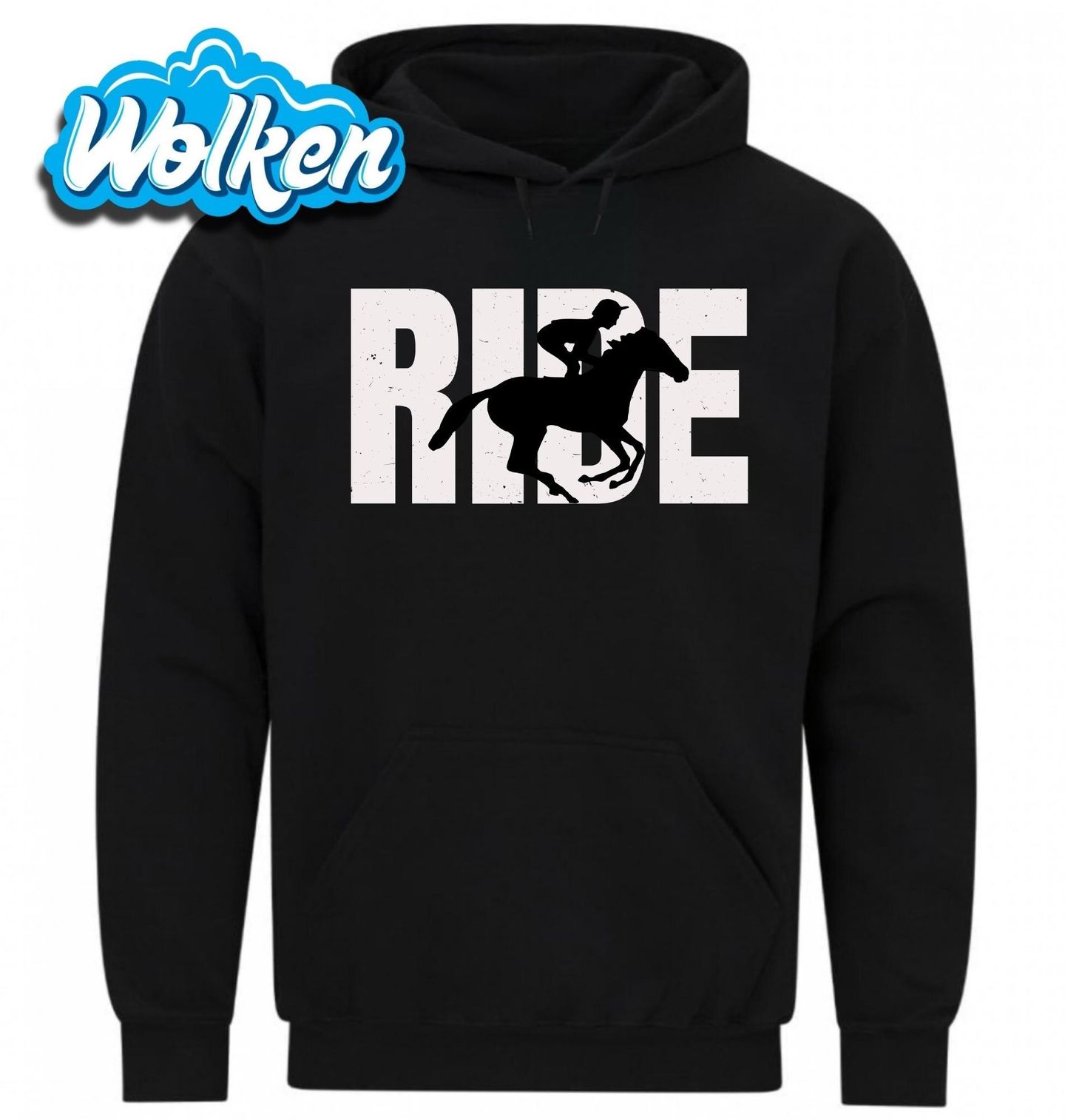 [cz] [produkt] [mikina] [černá] [hlavní] Ride Jízda na Koni.jpg