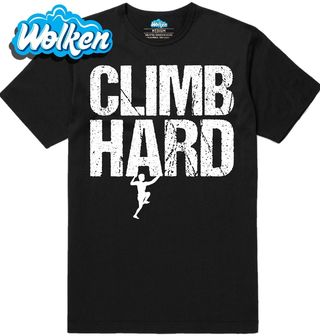 [cz] [produkt] [pánské tričko] [černá] [hlavní] Lez Naplno Climb Hard.jpg