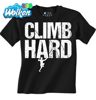 [cz] [produkt] [dětské tričko] [černá] [hlavní] Lez Naplno Climb Hard.jpg